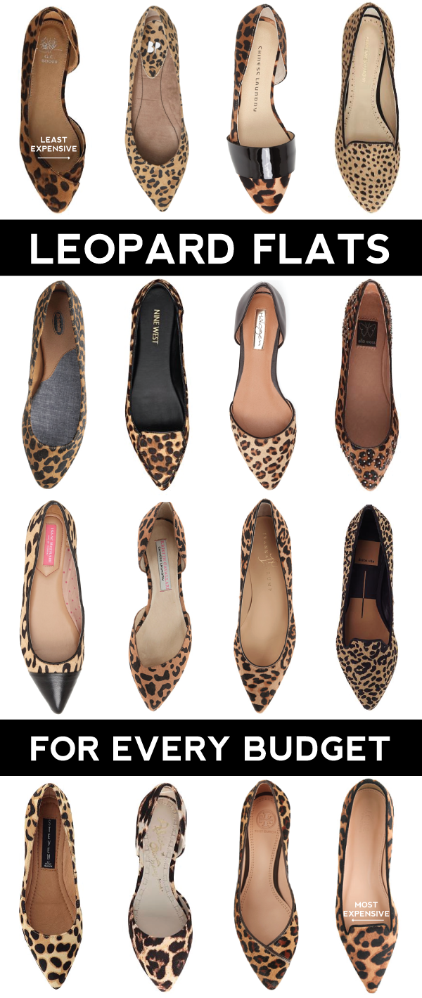 leopard pointed toe flats