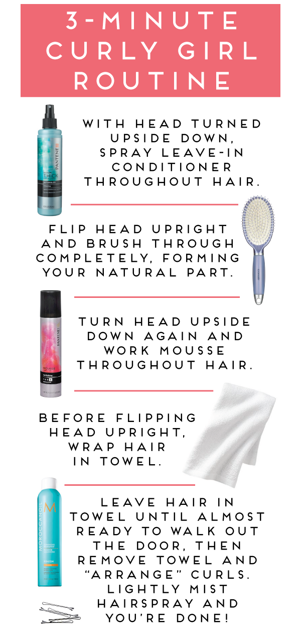 a curly girl's guide to easy curls -- with three minute routine!